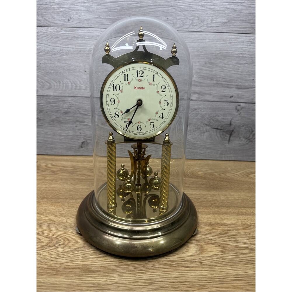 Vintage Kundo 400 Day Anniversary Clock German ~ For parts Or Repair